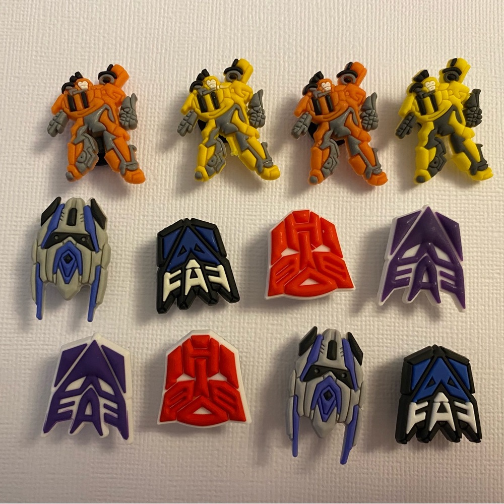12 Transformers Shoe Charms for Crocs or Magnets